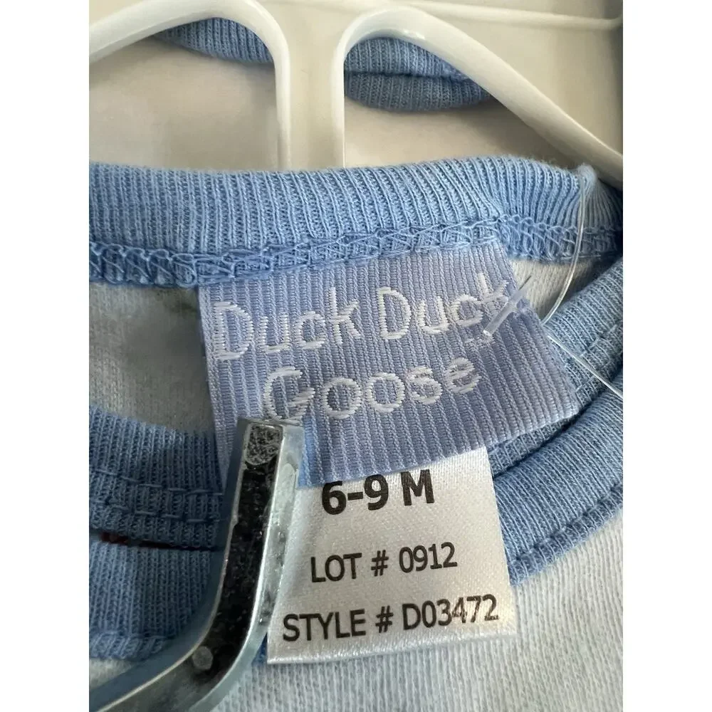 Duck Duck Goose 3pc Bodysuit Set 6-9M Dog Backyard Friends Footed MPN D03472